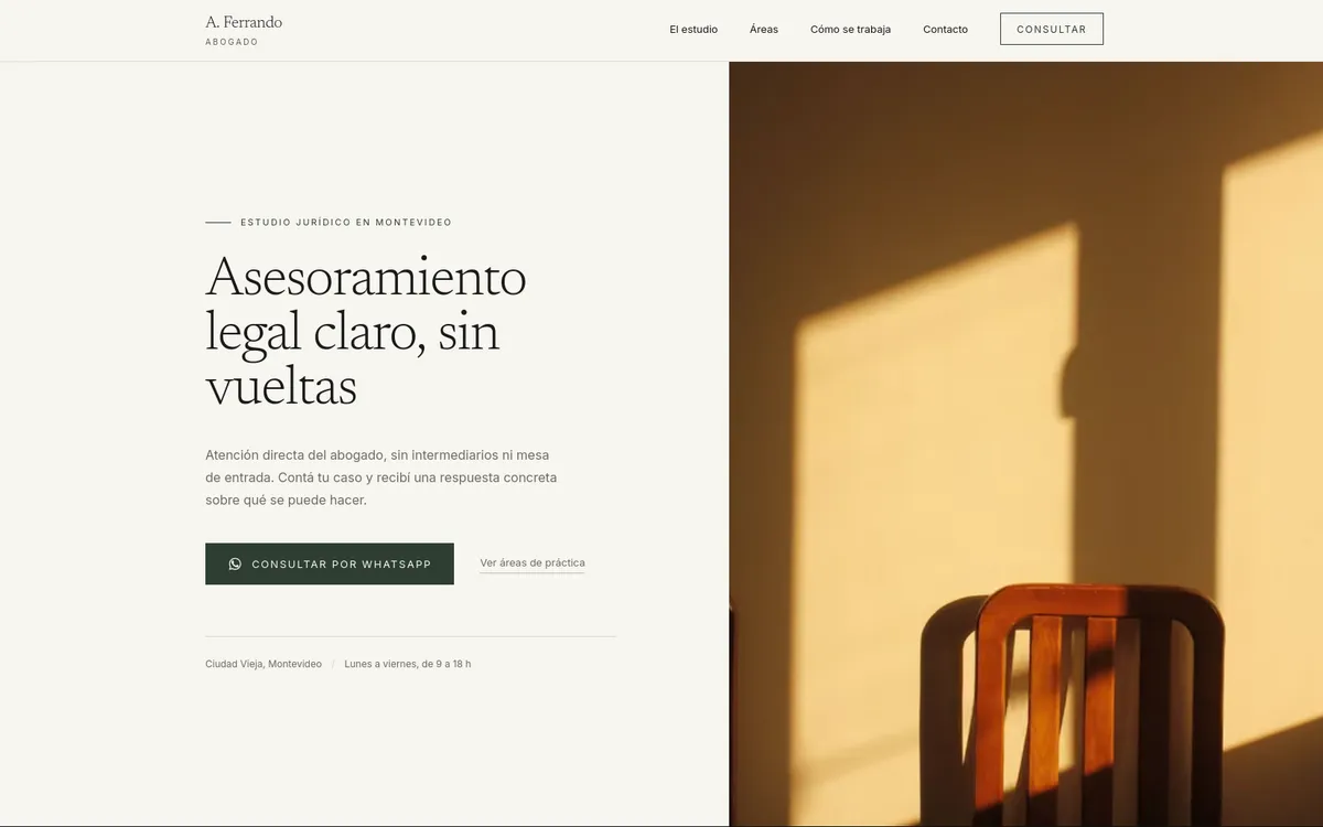 Captura de Web Profesional
